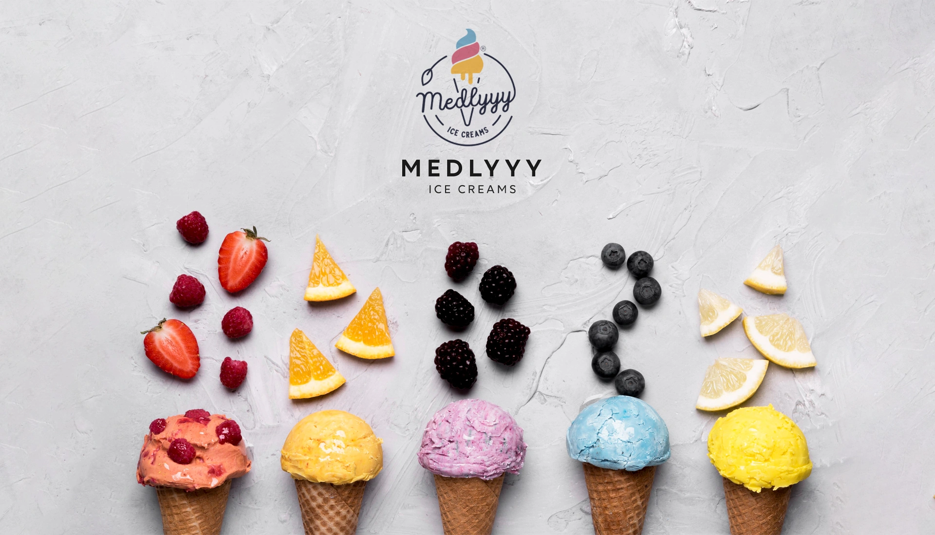 medlyyy icecream best branding and advertising agency in hyderabad medlyyy icecream Banner